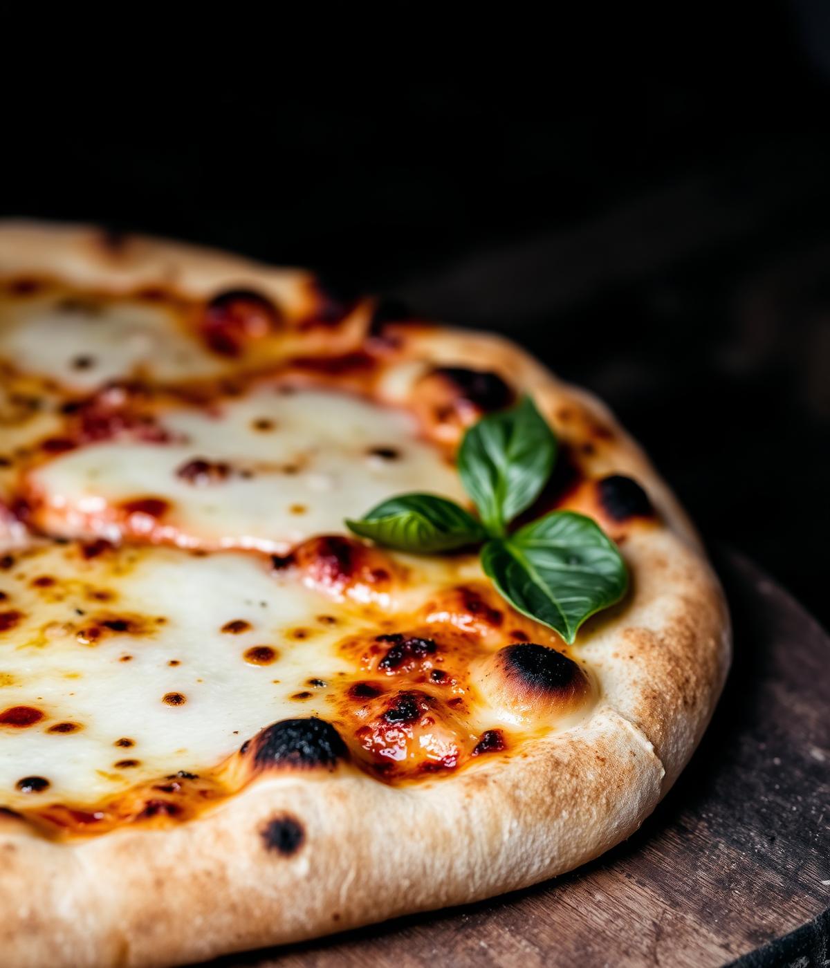 Wood fired margarita pizza